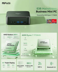 NiPoGi E3B AMD Ryzen™ 7730U/7430U Mini PC