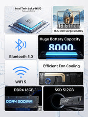 NiPoGi AX18 with Intel N150 18.5" Laptop