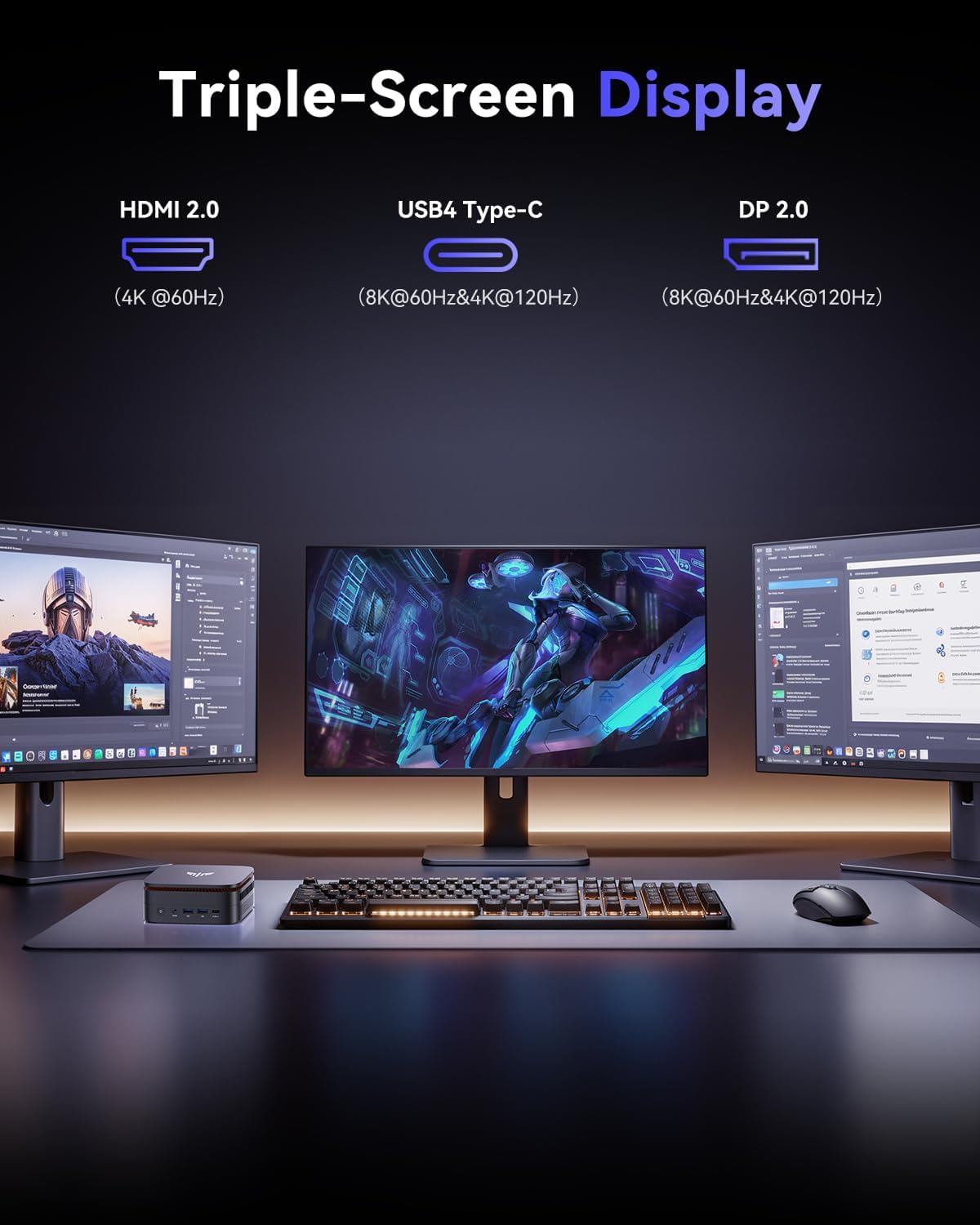 NiPoGi G1 AMD Ryzen 9 8945HS Mini PC