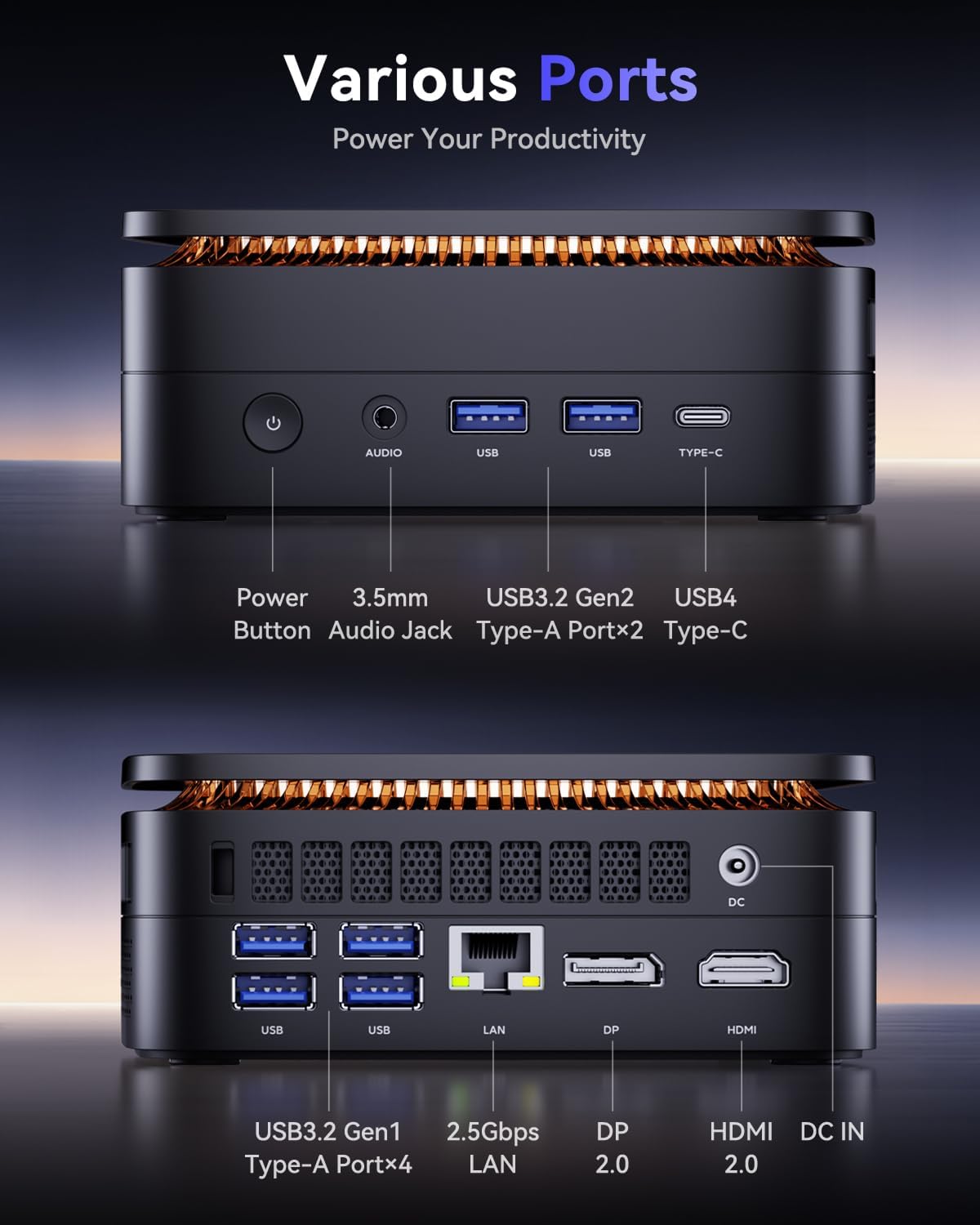 NiPoGi G1 AMD Ryzen 9 8945HS Mini PC