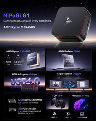 NiPoGi G1 AMD Ryzen 9 8945HS Mini PC