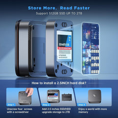 NiPoGi AK1 Plus Intel Alder Lake-N N95/N97 Mini PC