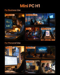 NiPoGi H1 AMD Ryzen™ 7 6800H Mini PC