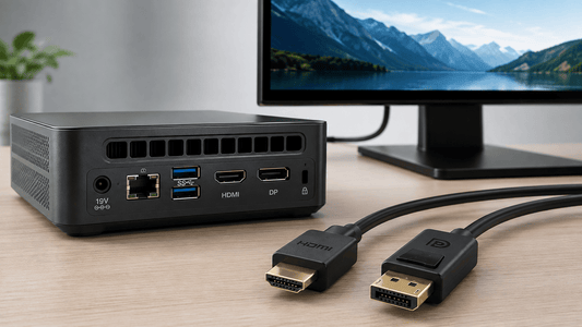 HDMI vs DisplayPort connections on a Mini PC and monitor
