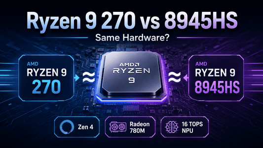 AMD Ryzen 9 270 vs Ryzen 9 8945HS processor comparison