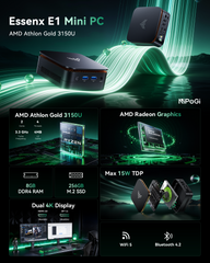 NiPoGi E1 AMD 3150U Mini PC