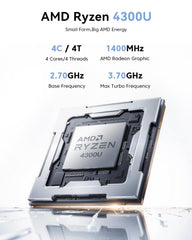 NiPoGi P1 AMD Ryzen™ 3 4300U Mini PC – NIPOGI