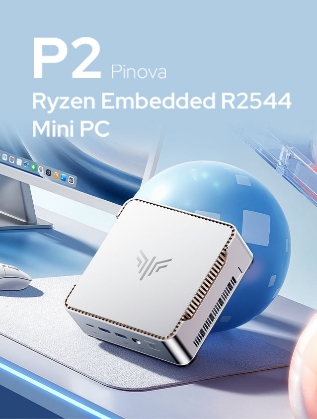 NiPoGi P2 AMD Ryzen™ 3 3300U/Embedded R2544 Mini PC – NIPOGI