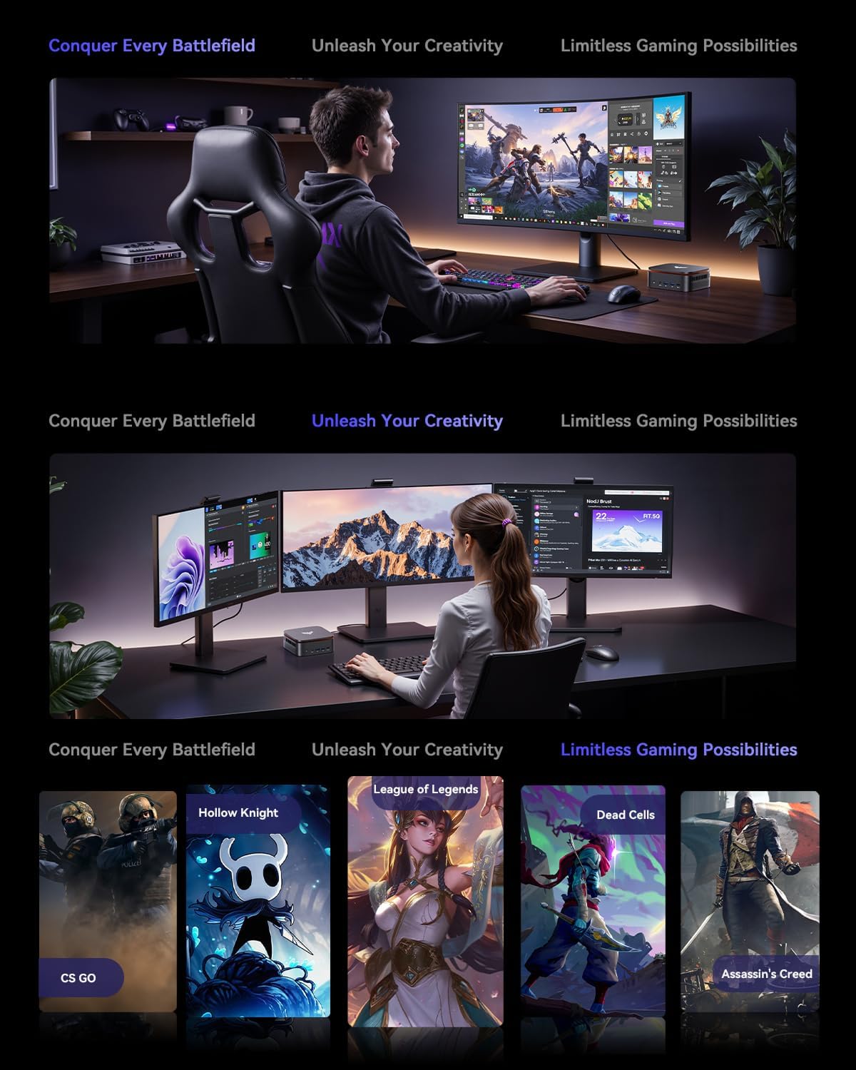 NiPoGi G1 AMD Ryzen 9 8945HS Mini PC