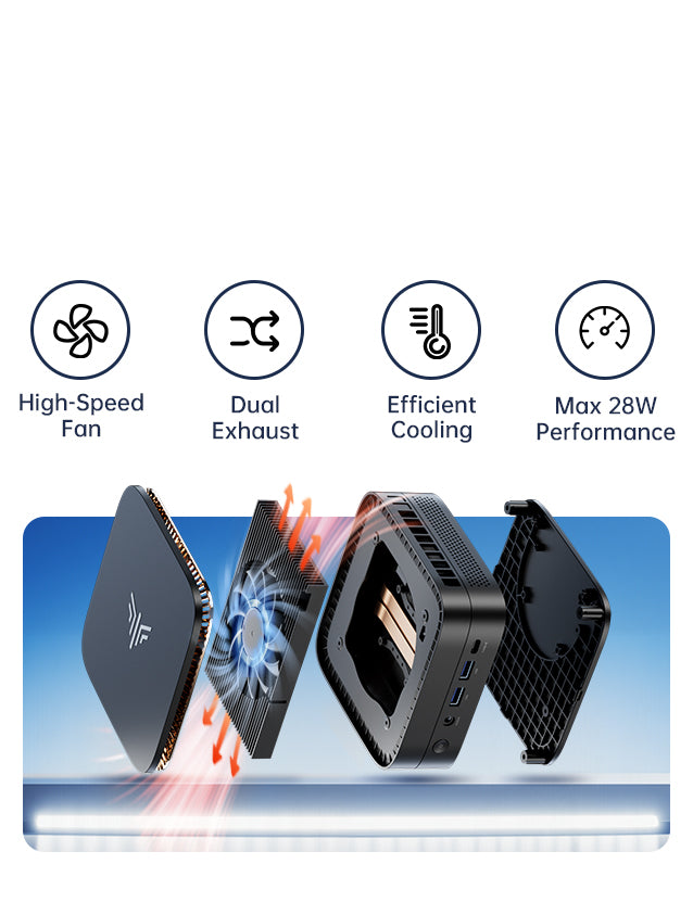 NiPoGi P1 AMD Ryzen™ 3 4300U Mini PC – NIPOGI