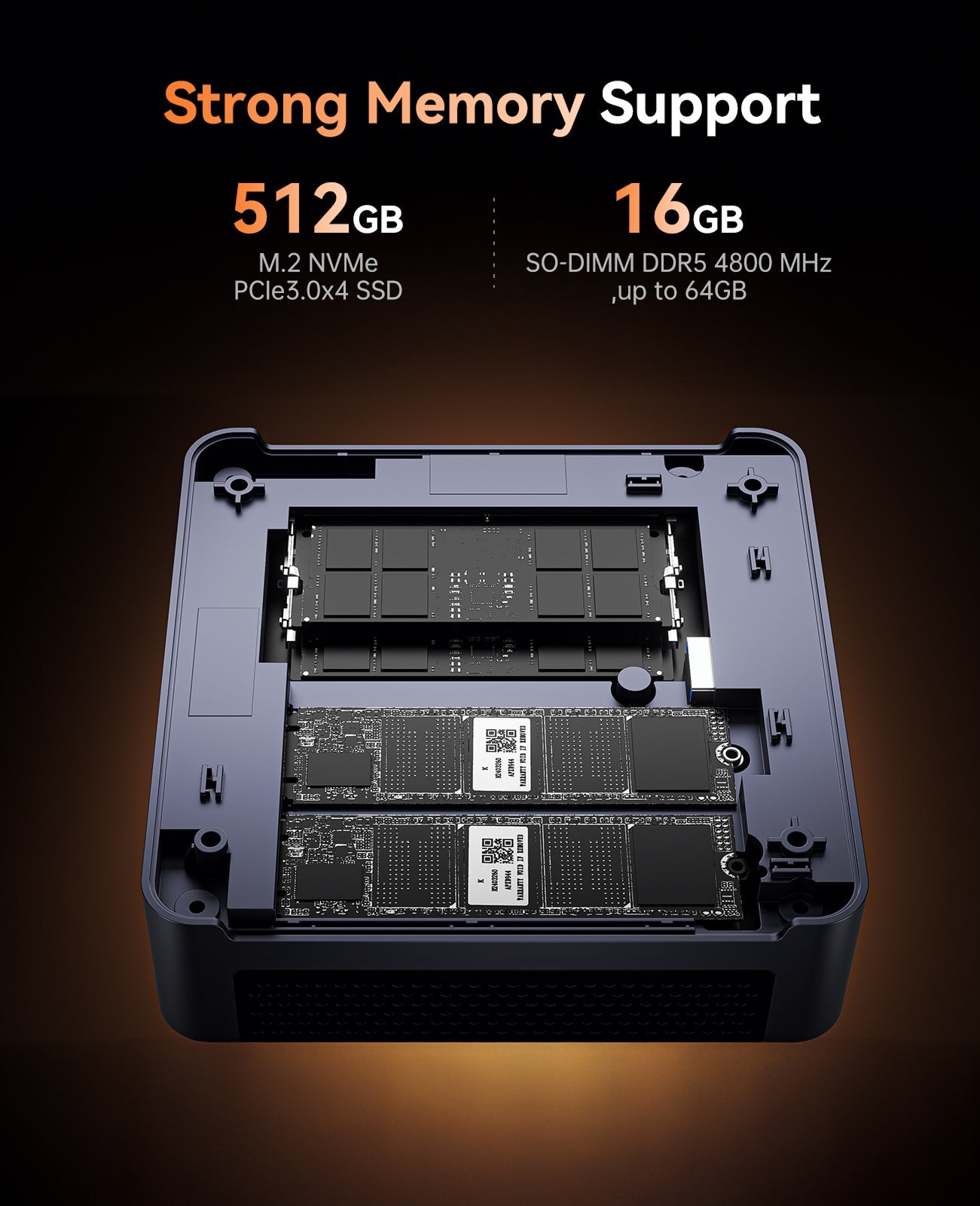 NiPoGi AM21 AMD Ryzen™ 9 6900HX Mini PC