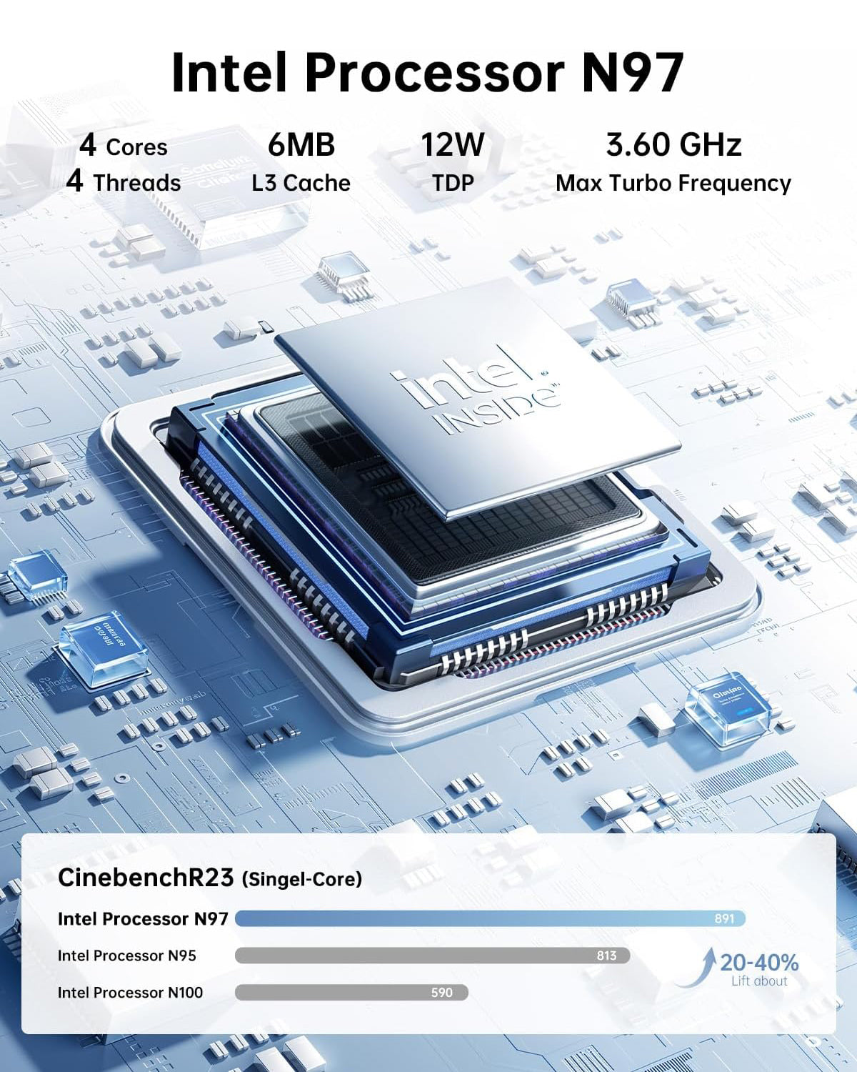 NiPoGi E2 Alder Lake-N N97 Mini PC