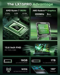 NiPoGi LX15 PRO 15.6" Laptop