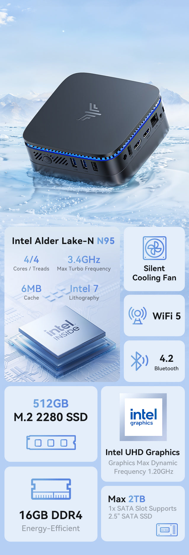 NiPoGi AK1 Plus Intel Alder Lake-N N95/N97 Mini PC – NIPOGI NiPoGi AK1 Plus Intel Alder Lake-N N95/N97 Mini PC – NIPOGI
