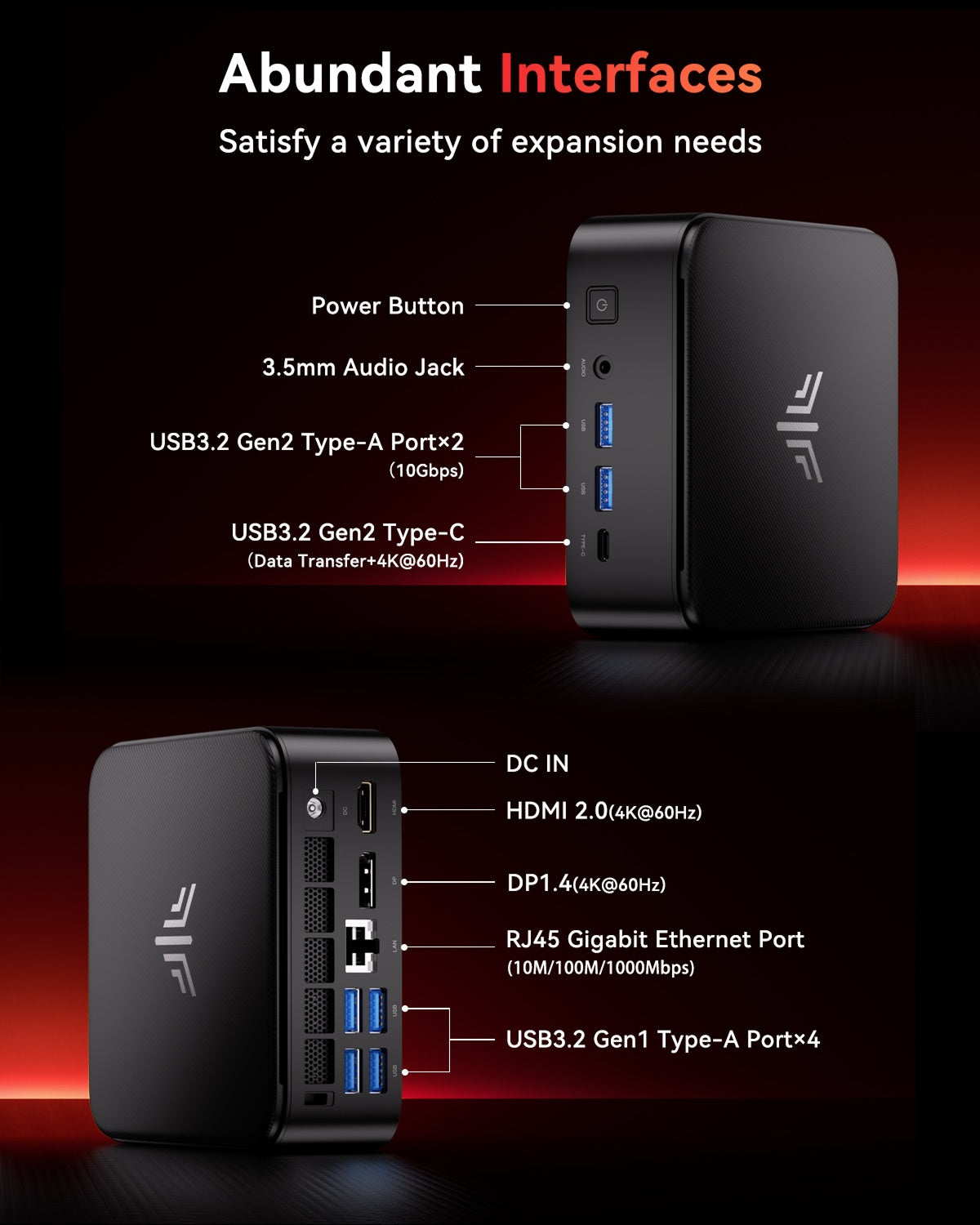 NiPoGi E3B AMD Ryzen™ 5 7430U Mini PC